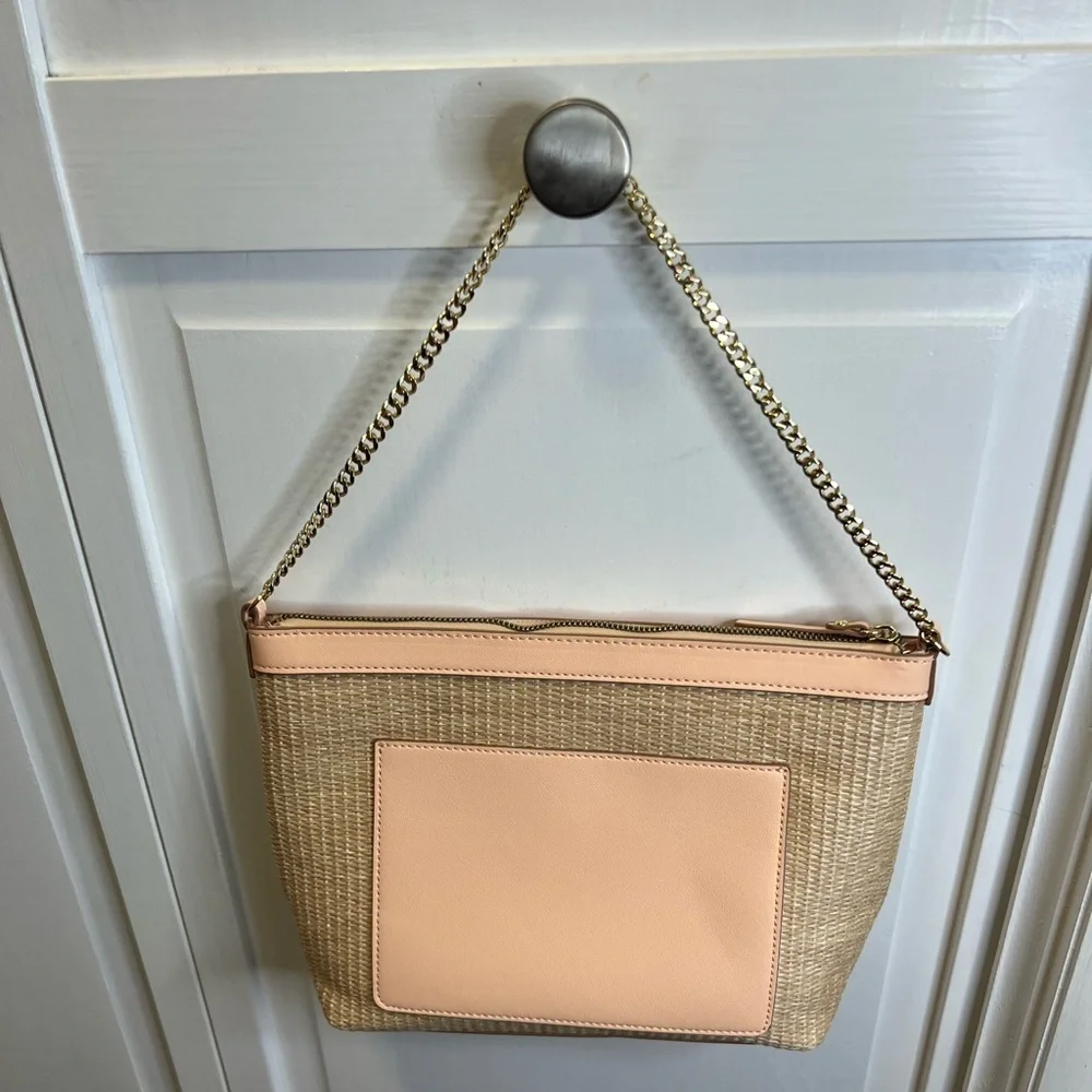 Nanette Lepore Pink Vegan Leather Tote And “Surf Spray Shoulder Bag 2 Piece Set